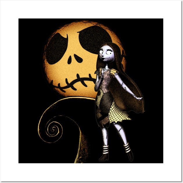 Sally Nightmare Before Christmas Wall Art by kuygr3d